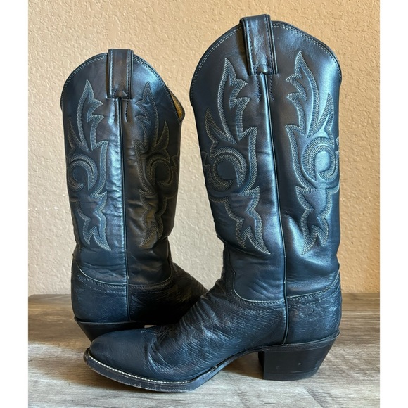 Justin Smooth Ostrich Womens Cowboy Boots - Picture 16 of 16
